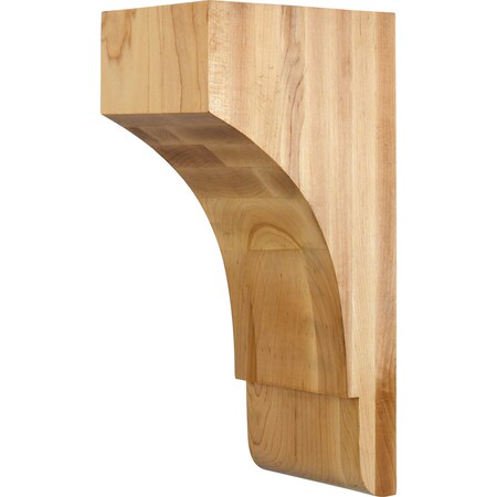 Hardware Resources 5" Wx7"Dx14"H Rubberwood Minimalist Corbel COR32-2RW